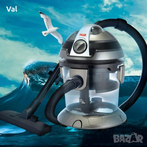 Прахосмукачка с воден филтър Voltz, 800W-1000W, 10л., Червена/Сива, снимка 4 - Прахосмукачки - 54907409