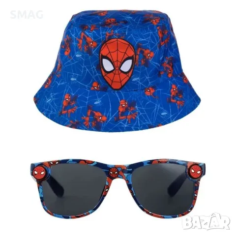 Детски слънчеви очила spiderman с шапка за момче лято_1250595