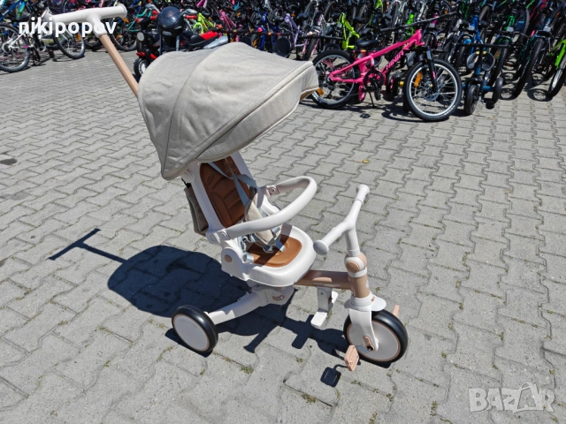 BYOX Детска триколка COMPACTO 4в1 бежов, снимка 4 - Други - 54645896
