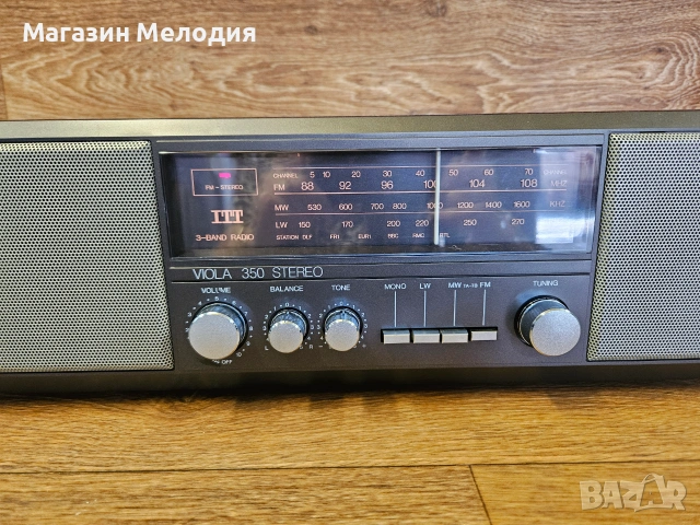 Радио ITT Viola 350 Stereo – Винтидж Дървена класика, Топъл аналогов звук, снимка 5 - Радиокасетофони, транзистори - 55022954