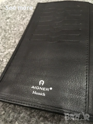 AIGNER Munich портфейл естествена кожа UNISEX, снимка 4 - Портфейли, портмонета - 54981355