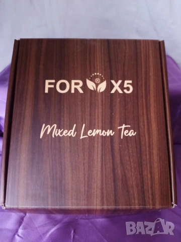 Билкова детоксираща напитка For X5 Lemon Tea 30 сашета, чай за отслабване, снимка 2 - Други - 54570506