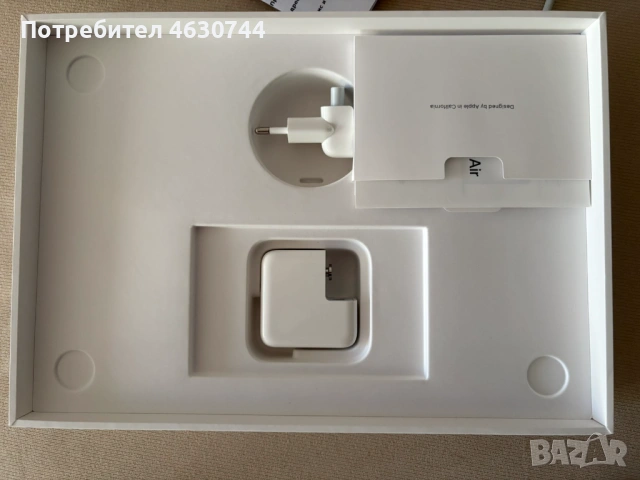 MacBook Air M1 2020 (Купен 2023) - 8GB/256GB - 96% на 141 цикъла батерия, снимка 8 - Лаптопи за работа - 54104171