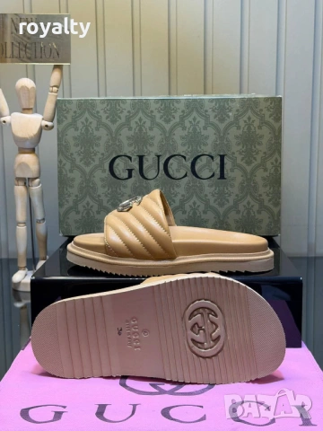 Gucci Нови Дамски Чехли Гучи Различни Цветове , снимка 3 - Чехли - 54620693