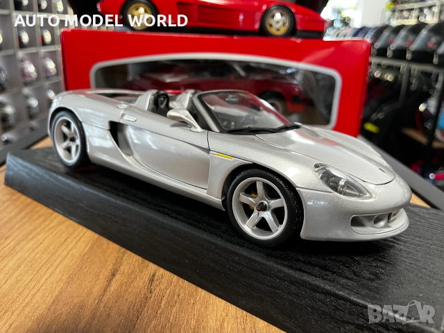 Метален колекционерси модел количка PORSCHE CARRERA GT MAISTO 1:18 88.01 лв. / 45 €, снимка 4 - Колекции - 55012810