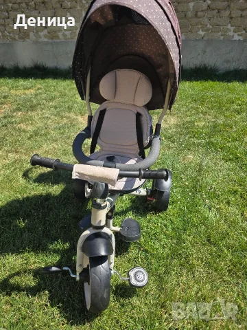 Триколка Kikka Boo Alonsy Beige triangle, снимка 4 - Детски велосипеди, триколки и коли - 55626817