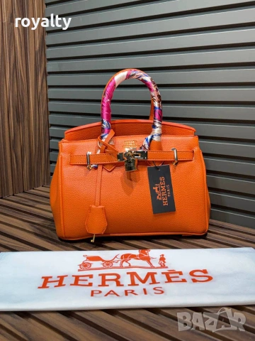 Hermes Нова Дамска Кожена Чанта Ерме Различни Цветове , снимка 7 - Чанти - 55288839
