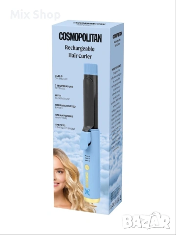 Нова Акумулаторна маша за коса Cosmopolitan нова с керамично покритие , снимка 3 - Друга електроника - 54574321
