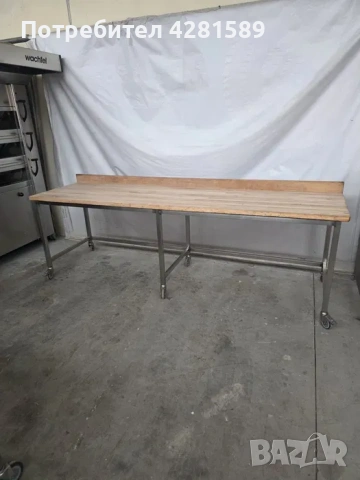 Немски работни хлебарски букови маси, снимка 5 - Други машини и части - 53972210