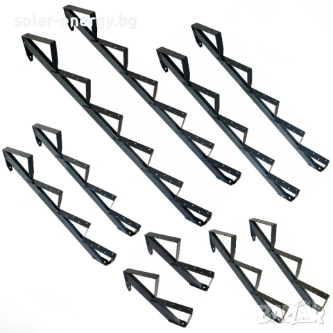 Метални носачи за стълби комплект (2 бр.) 2–6 стъпала | Стандарт и Премиум, снимка 8 - Други - 54236316