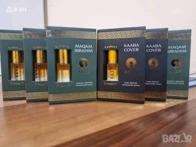 Ориенталски парфюм есенция AKSA 5мл Roll-on: арабски аромат Kaaba Cover и Maqam Ibrahim без алкохол, снимка 2 - Унисекс парфюми - 54423362