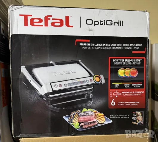 Електрически грил Tefal Optigrill+, снимка 2 - Скари - 55631878