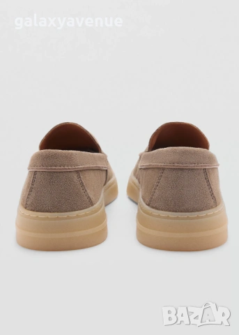 Mango Мъжки мокасини велурена кожа, снимка 3 - Мокасини - 54067833