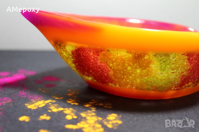 🧡 Ръчно изработена сапунерка от епоксидна смола 🩷, снимка 4 - Други - 54213608