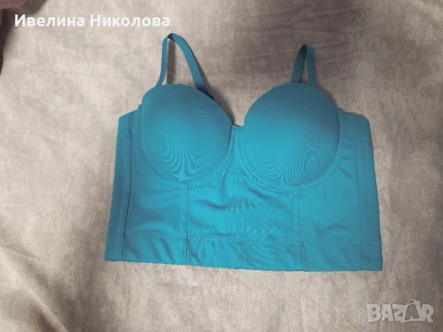 Синьо бюстие чашка A / B