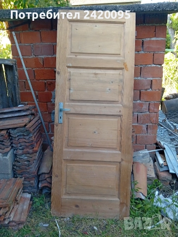 Продавам 2броя дървени врата-45евро, снимка 5 - Интериорни врати - 30171291