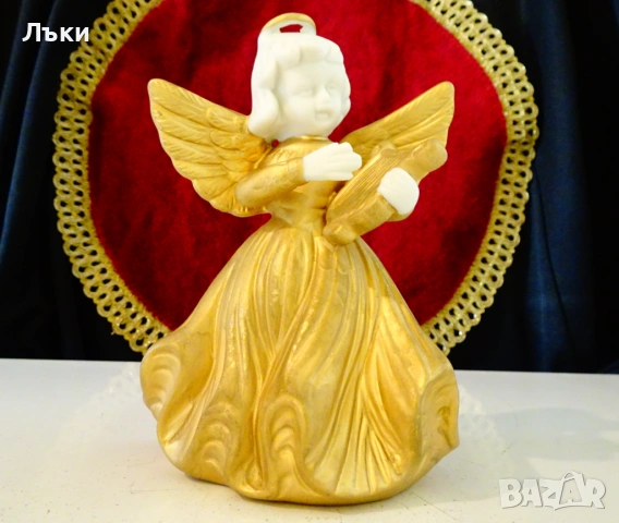 Японска порцеланова фигура Ангел,Noritake,злато. 