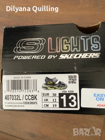 Нови светещи Skechers сандали за момче , снимка 3 - Детски сандали и чехли - 55031223