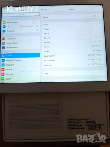 Ipad 3 32GB A1430 Wi-Fi Cellular White, снимка 4 - Таблети - 55093847
