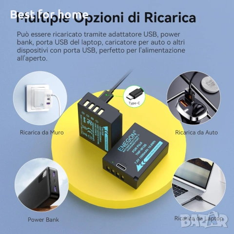 ENEGON NP-W126/W126S USB-C директно зареждане , снимка 4 - Друга електроника - 54445530
