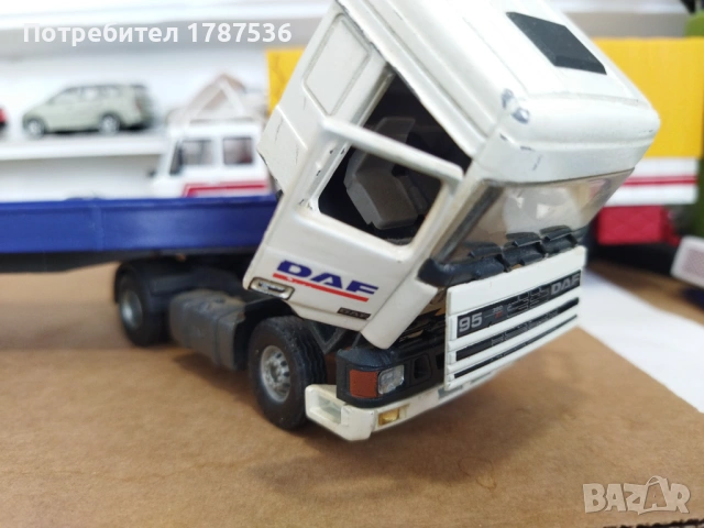 Е1:50 Tekno DAF 95 380 ATi C/Reboque,,,30евро ,състояние видимо от снимките -гумит имат следи от зал, снимка 8 - Колекции - 54204327