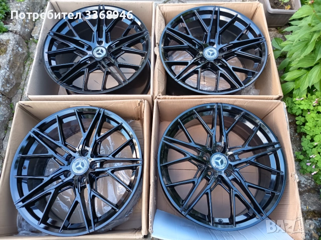 НОВИ!!! ДЖАНТИ МЕРЦЕДЕС 19" 5Х112 спорт пакет Mercedes 5x112, снимка 2 - Гуми и джанти - 54495740