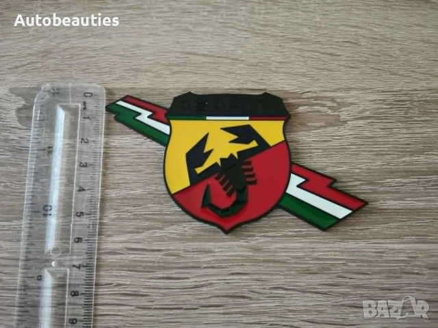 метална емблема Abarth със светкавица, снимка 3 - Аксесоари и консумативи - 54449348
