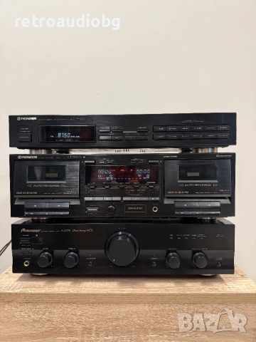 🔊Ретро аудио система сет PIONEER - усилвател, двукасетъчен дек и тунер🔊, снимка 3 - Аудиосистеми - 54808917