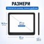 Ръчна лупа за четене 5X с голям диаметър 21 см за книги документи и слабо зрение, снимка 3