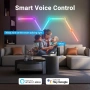 Умни LED стенни осветителни тела за гейминг, RGBIC LED светлинни ленти 3D, снимка 4