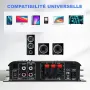 Мини HiFi усилвател 2.1 Bluetooth 5.3, 1000W пикова, снимка 4