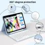 GKABXY Калъф с клавиатура за iPad (A16) 11-то поколение 2025 и iPad 10-то поколение 2022 със стойка, снимка 3