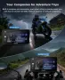 Навигация и Carplay за мотор! Carpuride W602BS Pro 6” Waterproof Motorcycle GPS Navigation Screen , снимка 12