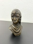 Бронзиран бюст на масайски войн. №8031, снимка 1