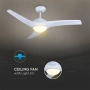 Вентилатор за таван 35W с лампа 15W 3перки 132cm, снимка 3