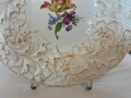 Рядък Meissen с медено златист кант ръчно декорирана, снимка 7