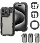 Кейдж NEEWER 15 Pro Cage [2nd Gen] за iPhone 15 pro, quick release, 67mm filter adapter, 17mm lens, снимка 1