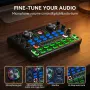 RUBEHOOW Mixer Kit с жива звукова карта, DJ контролер и микрофон, снимка 5