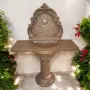 Градинска чешма Astrea за стена с плот в кафяво, снимка 3
