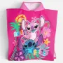 Лятно пончо за плаж Stitch в розов цвят 60 x 120 см_1260436, снимка 1