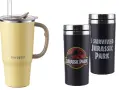 Чисто нови! Маркови термочаши Buydeem (720 ml) и Jurassic Park Paladone (450 ml), снимка 1