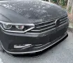Преден лип спойлер за пасат б8 / vw passat b8 lip spoiler / добавка за предна броня / нож, снимка 4