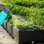 Модулна повдигната леха 120x40x22 см – За зеленчуци, билки и цветя, UV устойчива, кафява, снимка 5