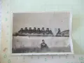 Снимка на военни върху стена стара, снимка 1