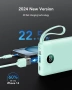 Преносима батерия (power bank) VRURC, модел T1116, с капацитет 10000 mAh и вградени кабели , снимка 3