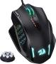 Геймърска мишка Redragon M908 Impact RGB LED MMO с 12 странични бутона, оптична, снимка 1