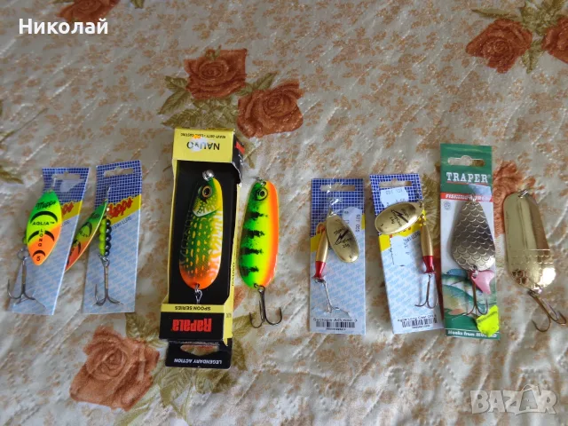 Блесни 8 броя,нови(въртящи и клатушки).Мепс,Рапала. 