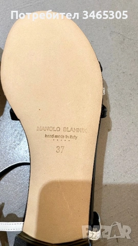 Manolo Blahnik дамски лачени сандали 37, снимка 8 - Сандали - 54663675