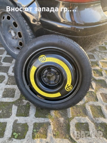 Патерица Резервна гума 5Х100 за VW,Skoda, Seat 15" цола КАТО НОВА.
