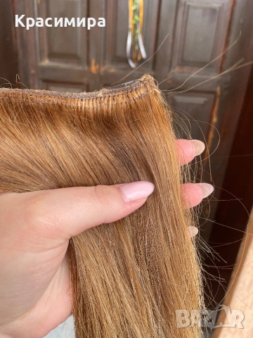 Екстеншъни от естествена коса на 2 реда, снимка 2 - Други - 54225332
